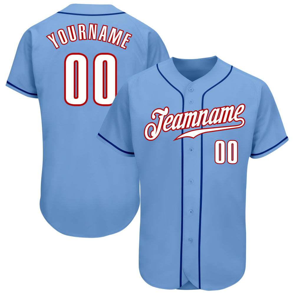 LightBlue0215_1500x.jpg Custom Light Blue White-Red Authentic Baseball Jersey - Image 1