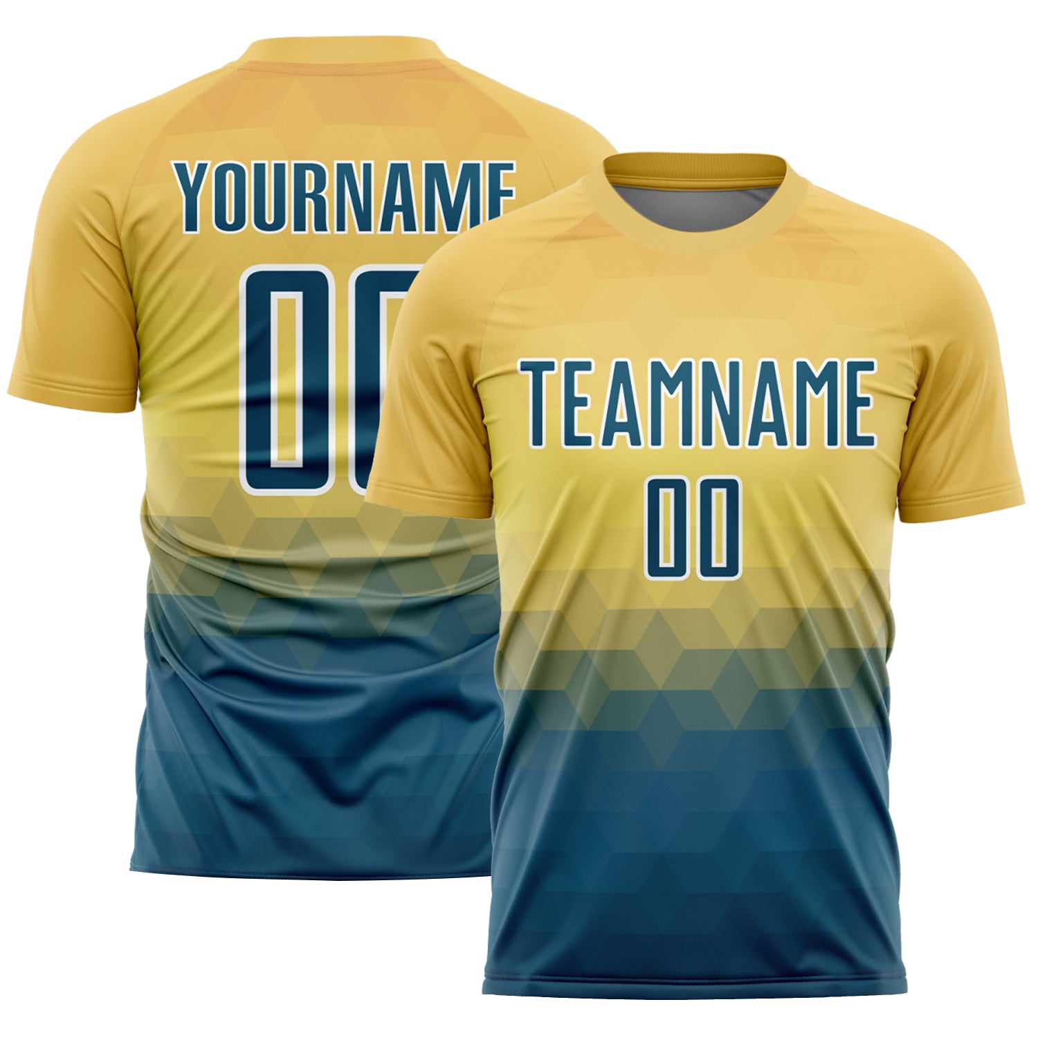 Soccer1319_1500x.jpg Custom Yellow US Navy Blue-White Geometric Triangle Sublimation Soccer Uniform Jersey - Image 1